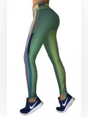 Drakon Women's Geometric Performance Leggings Pants One Size XS-L